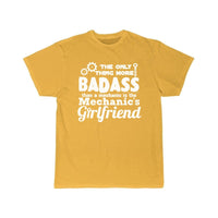 Thumbnail for Badass Mechanic s Girlfriend  T-Shirt THE AV8R