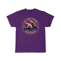 Thumbnail for Old School Hot Rod To the Moon & Back Retro Pin  T-Shirt THE AV8R