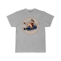 Thumbnail for Old School Hot Rod To the Moon & Back Retro Pin  T-Shirt THE AV8R