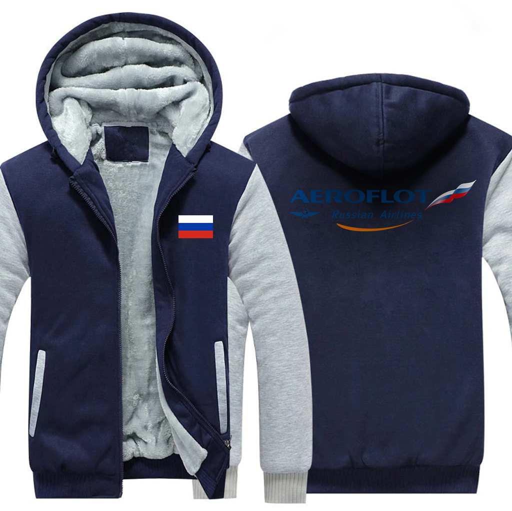 RUSSIAN AIRLINES  JACKETS FLEECE SWEATSHIRT