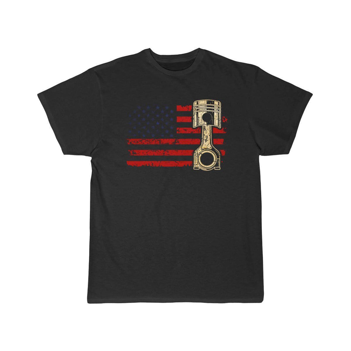 US American Flag Piston Vintage Patriot  T-Shirt THE AV8R