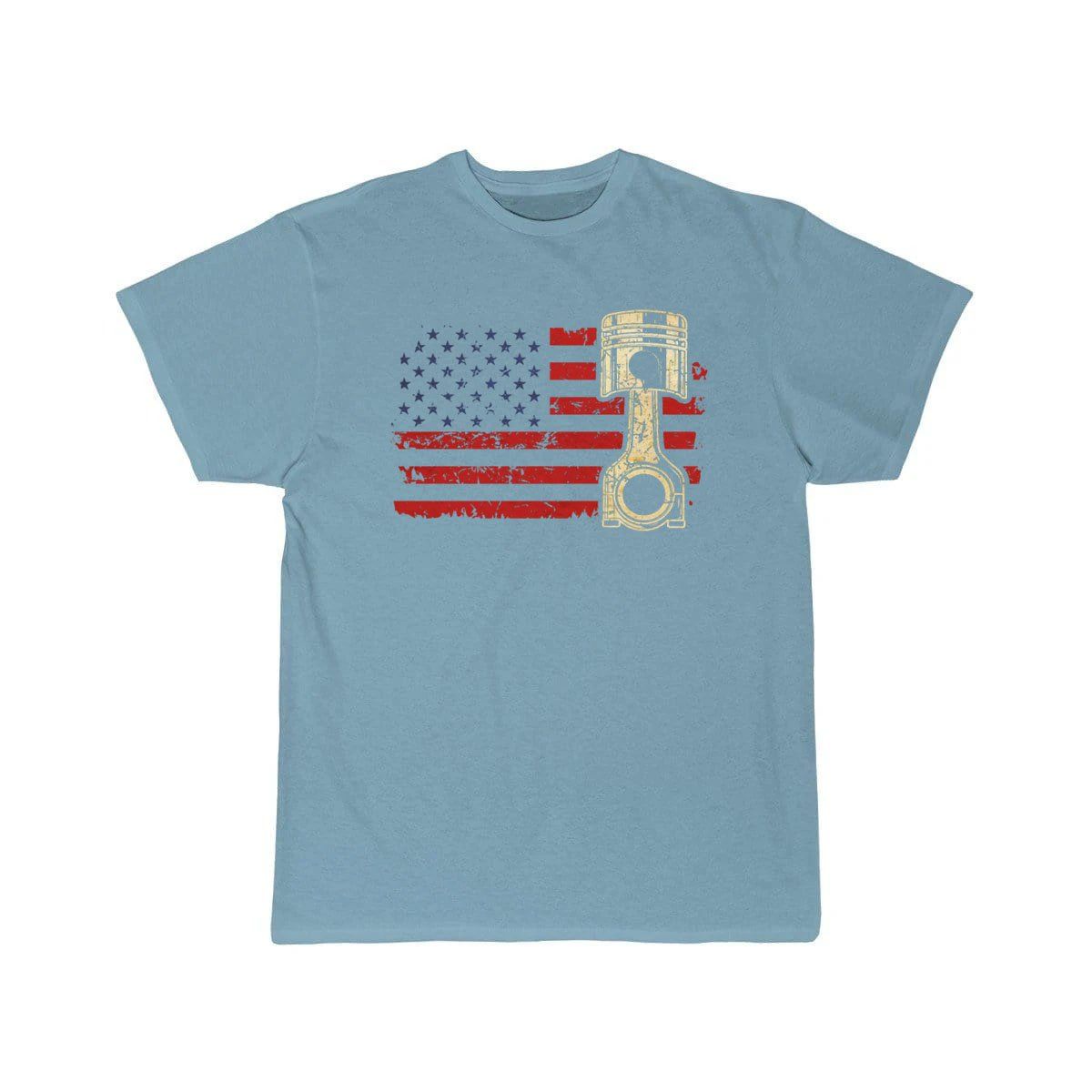 US American Flag Piston Vintage Patriot  T-Shirt THE AV8R