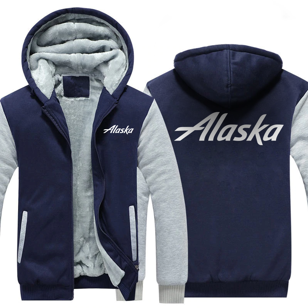 ALASKA AIRLINES  JACKETS FLEECE SWEATSHIRT