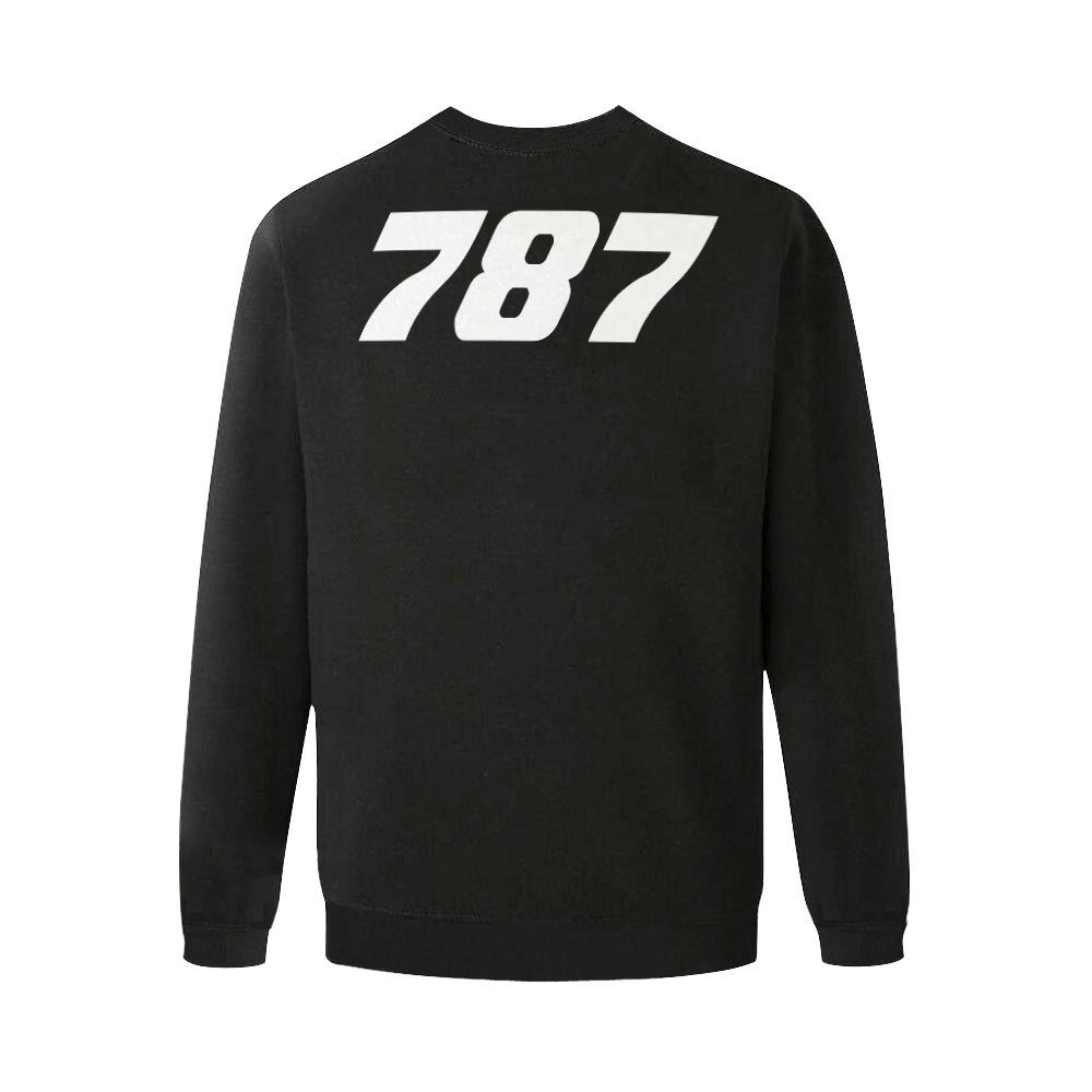 BOEING 787 Men's Oversized Fleece Crew Sweatshirt e-joyer