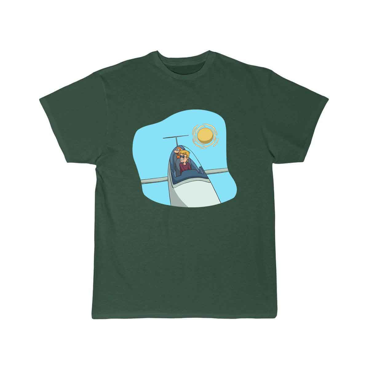 Glider pilot with in the sun T-SHIRT THE AV8R