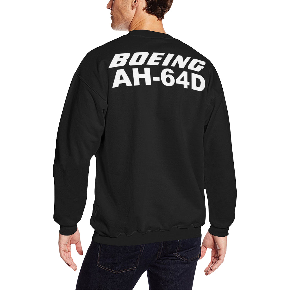 BOEING AH 64D Men's Oversized Fleece Crew Sweatshirt e-joyer