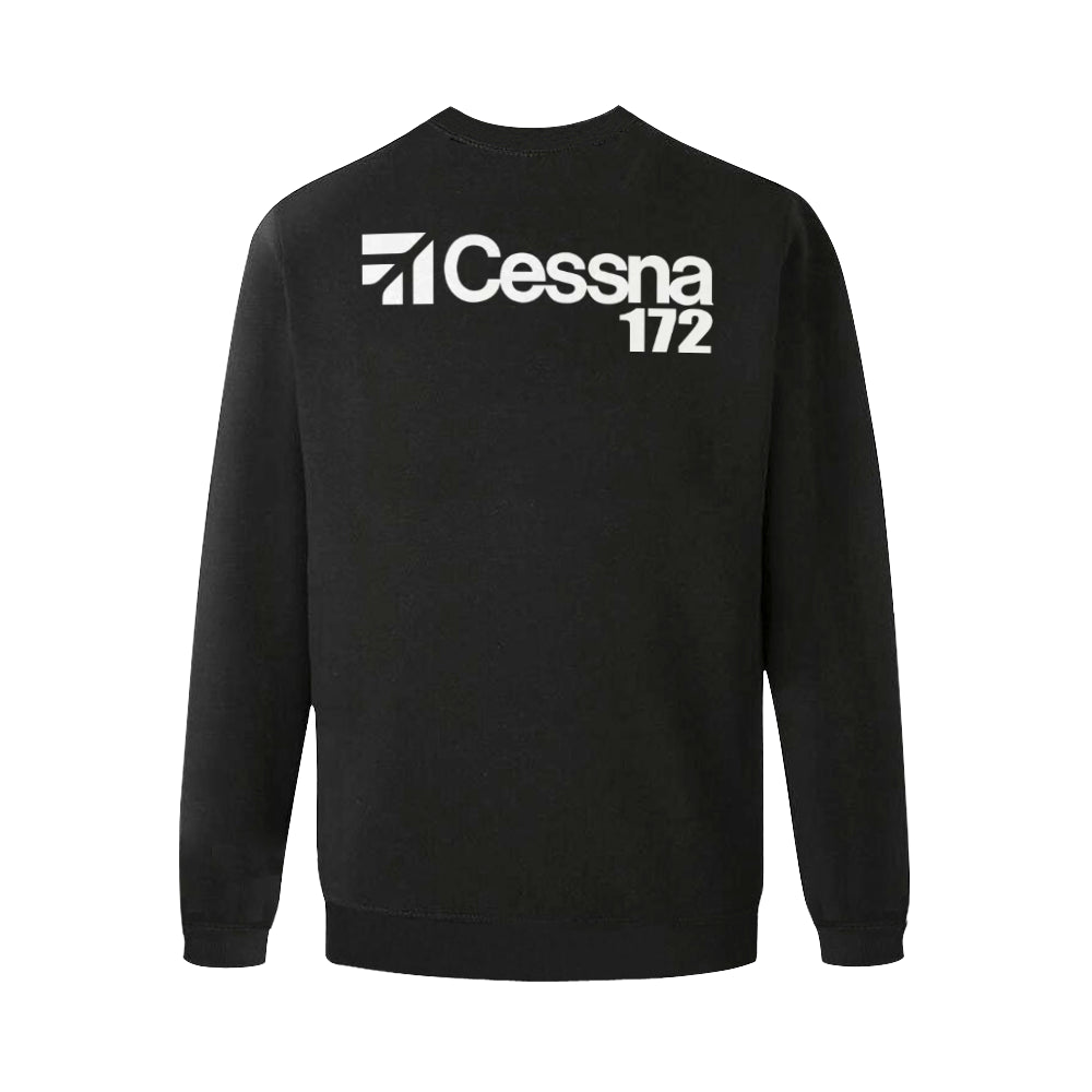 CESSNA - 172 Men's Oversized Fleece Crew Sweatshirt e-joyer