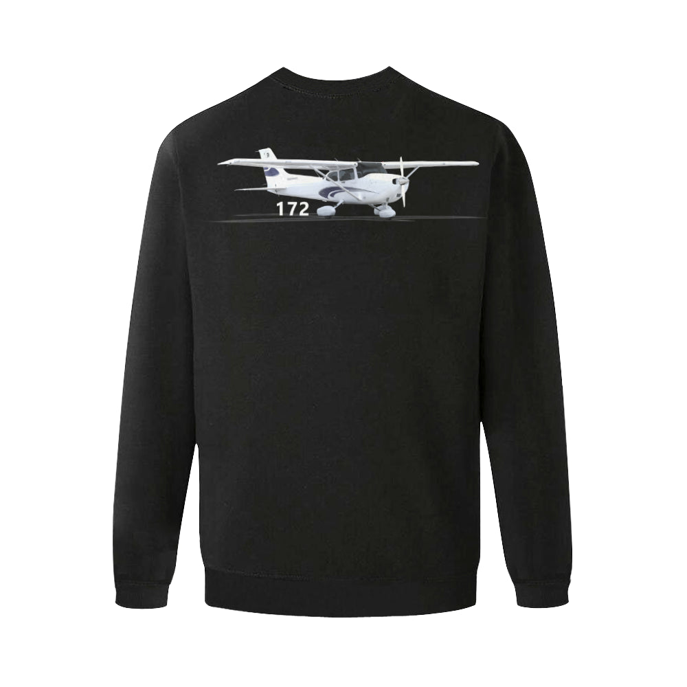 CESSNA - 172 Men's Oversized Fleece Crew Sweatshirt e-joyer