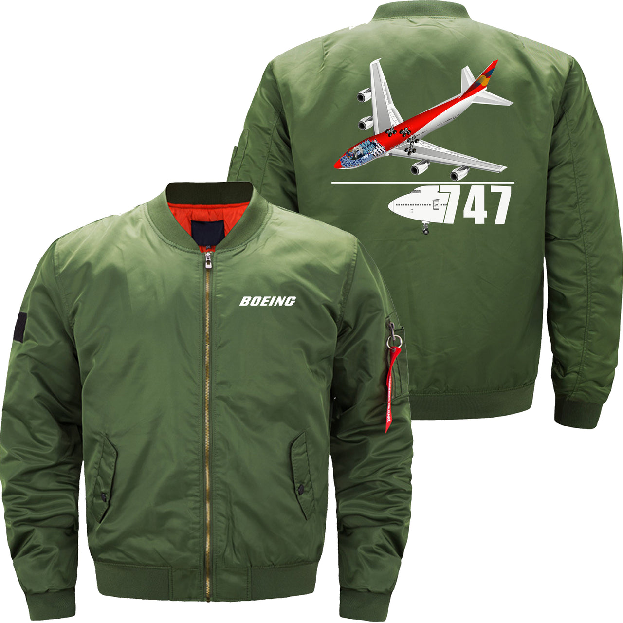 Boeing 747 Ma-1 Bomber Jacket Flight Jacket Aviator Jacket THE AV8R