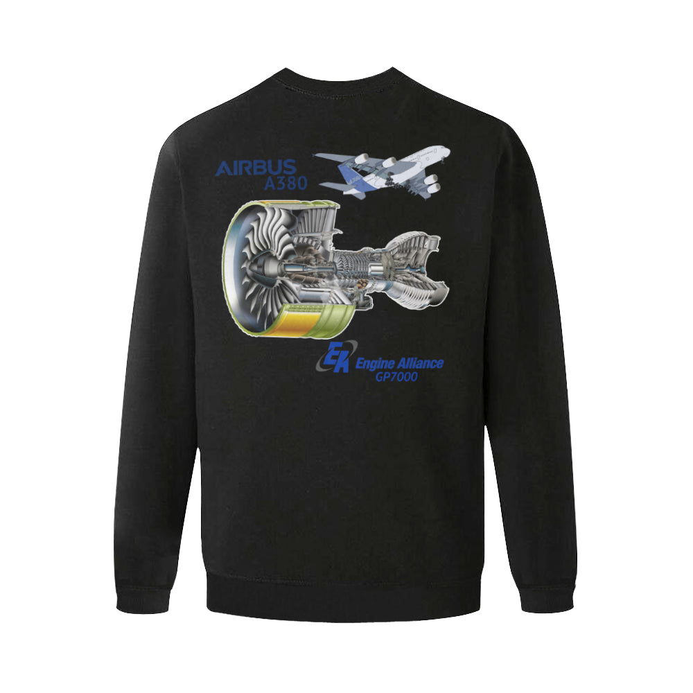 AIRBUS 380 Men's Oversized Fleece Crew Sweatshirt e-joyer