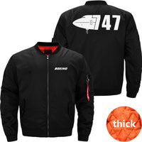 Thumbnail for Boeing 747 Ma-1 Bomber Jacket Flight Jacket Aviator Jacket THE AV8R