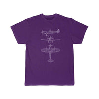 Thumbnail for Spitfire airplane blueprint T-SHIRT THE AV8R