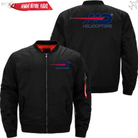 Thumbnail for MD HELICOPTER LOGO BOMBER FLIGHT AVIATOR JACKET