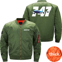 Thumbnail for Boeing 747 Ma-1 Bomber Jacket Flight Jacket Aviator Jacket THE AV8R