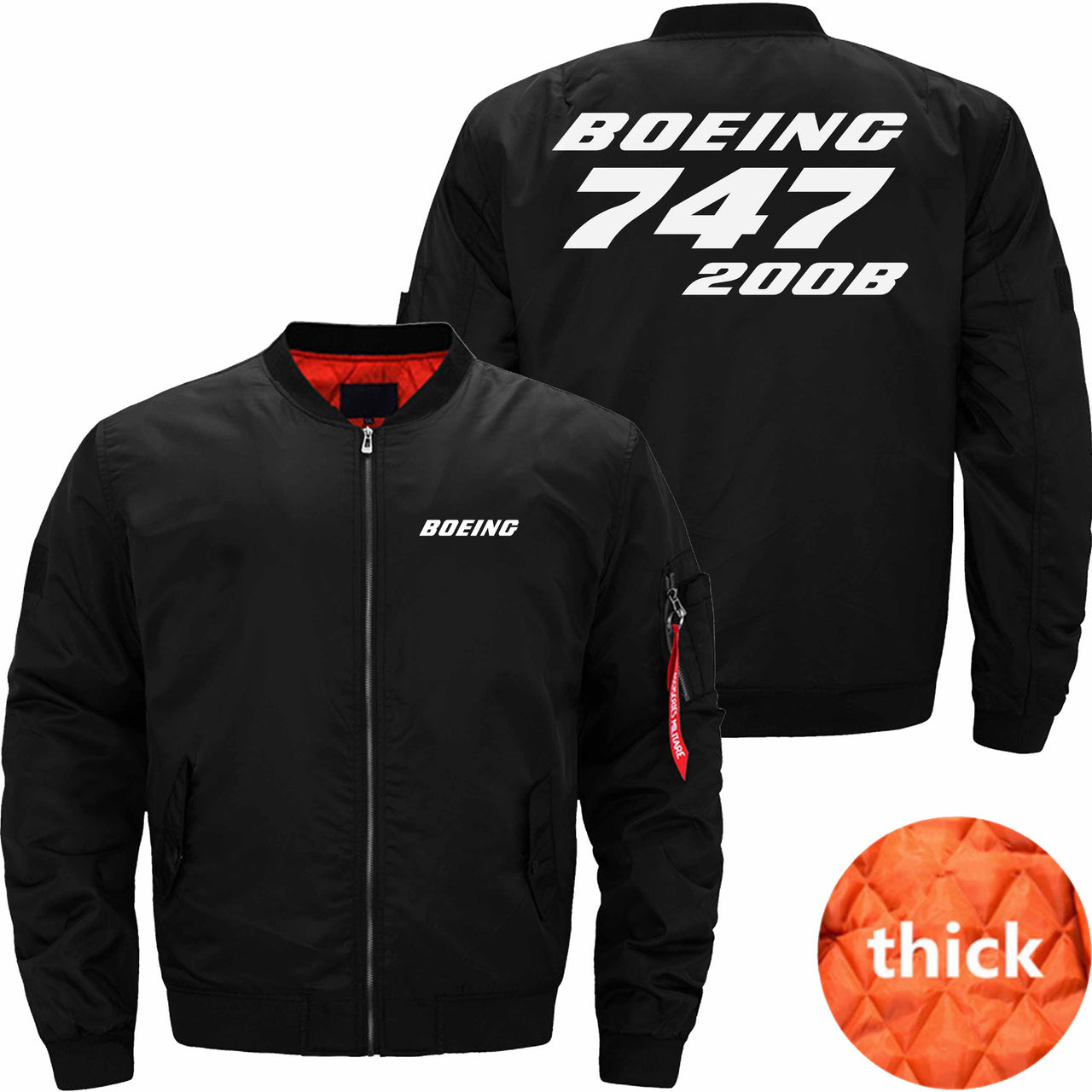 Boeing 747 200B Ma-1 Bomber Jacket Flight Jacket Aviator Jacket THE AV8R