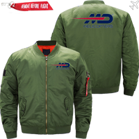Thumbnail for MD HELICOPTER LOGO BOMBER FLIGHT AVIATOR JACKET