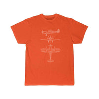 Thumbnail for Spitfire airplane blueprint T-SHIRT THE AV8R