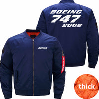 Thumbnail for Boeing 747 200B Ma-1 Bomber Jacket Flight Jacket Aviator Jacket THE AV8R