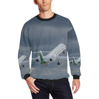 Thumbnail for HOODIE - 91 Men's Oversized Fleece Crew Sweatshirt e-joyer