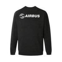 Thumbnail for AIRBUS LOGO 2 Men's Oversized Fleece Crew Sweatshirt e-joyer