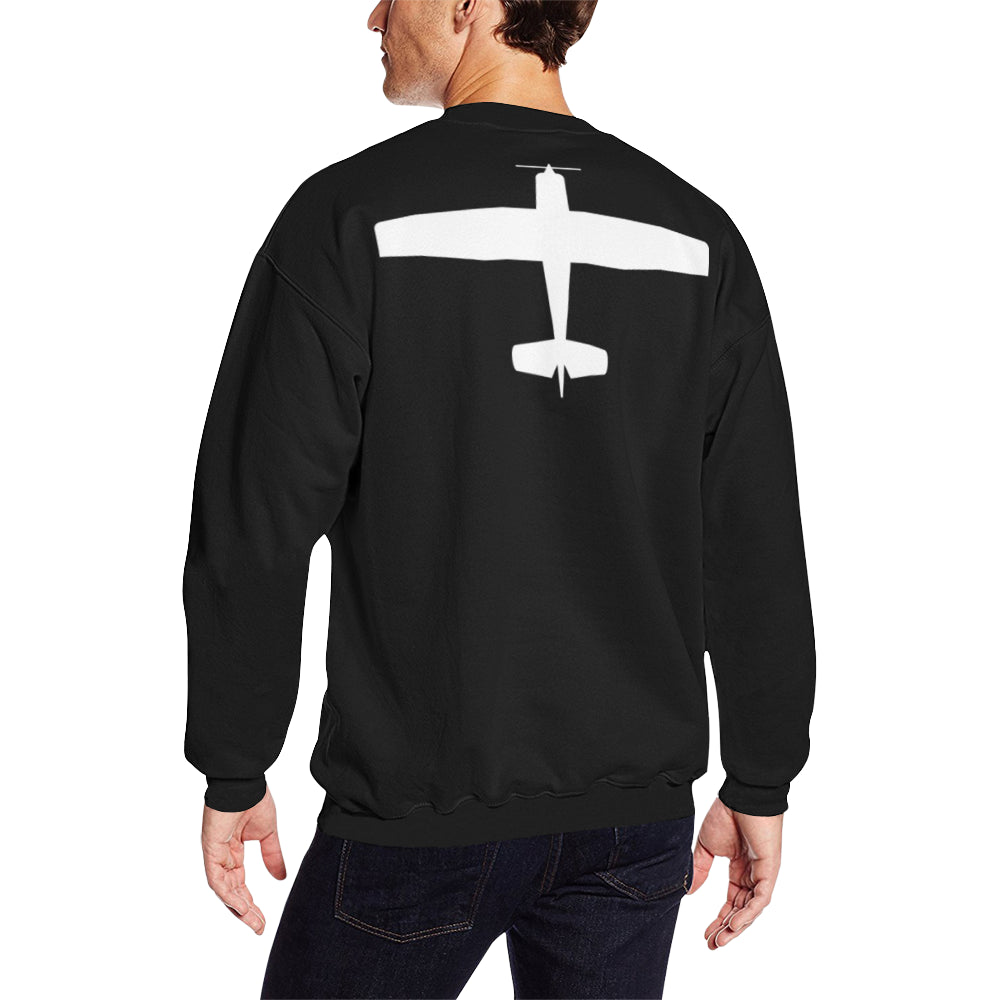 CESSNA Men's Oversized Fleece Crew Sweatshirt e-joyer