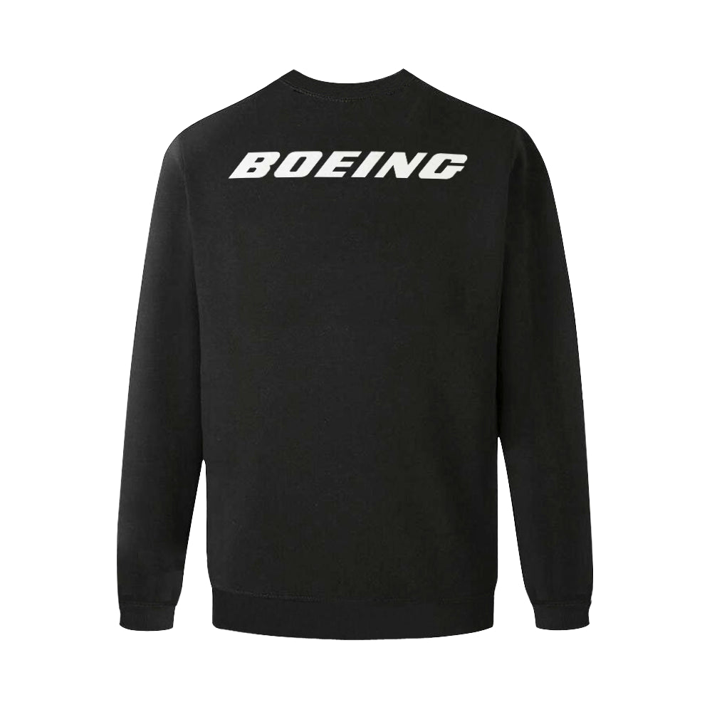 BOEING Men's Oversized Fleece Crew Sweatshirt e-joyer