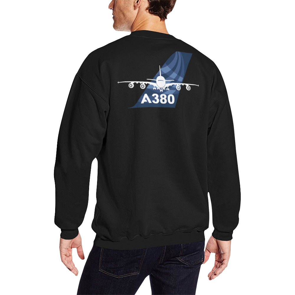 AIRBUS 380 Men's Oversized Fleece Crew Sweatshirt e-joyer