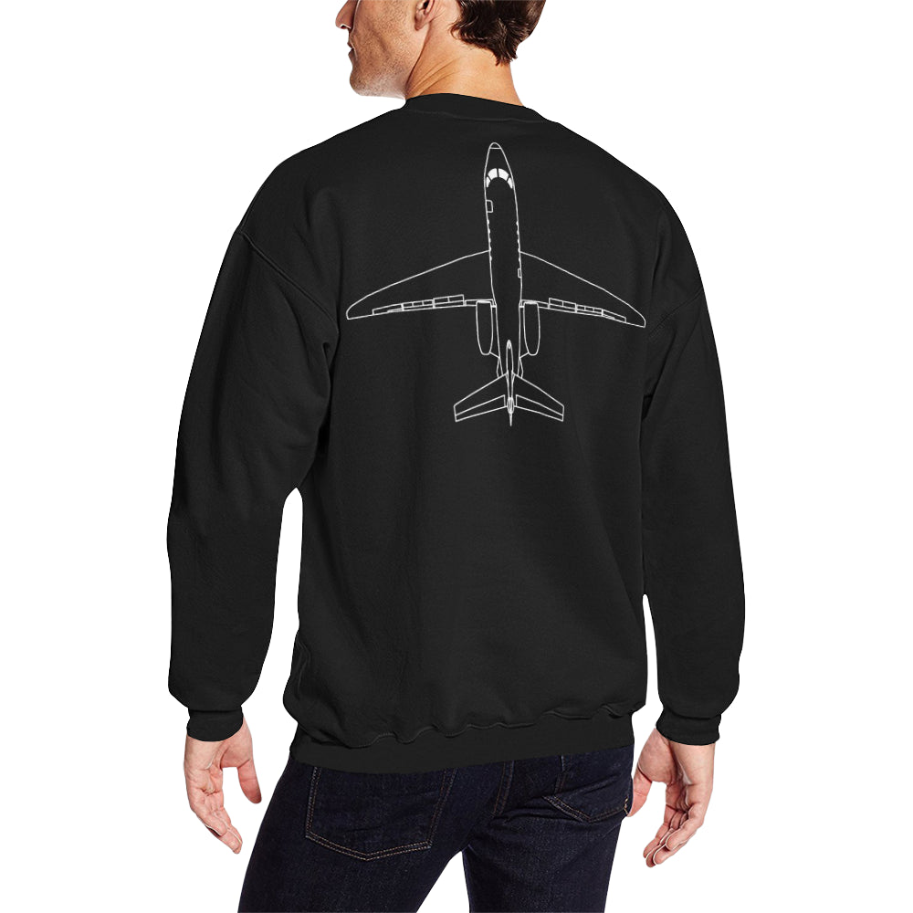 CESSNA Men's Oversized Fleece Crew Sweatshirt e-joyer