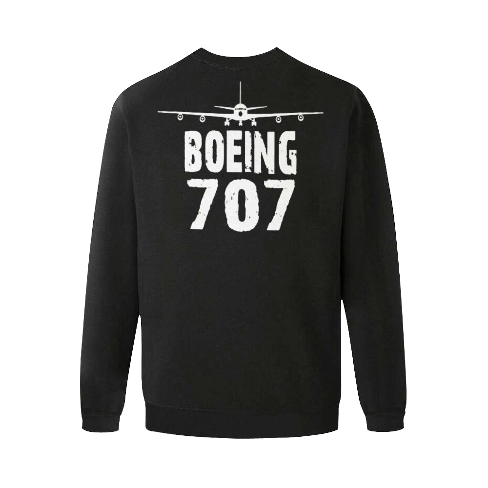 BOEING 707 Men's Oversized Fleece Crew Sweatshirt e-joyer