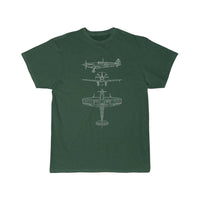 Thumbnail for Spitfire airplane blueprint T-SHIRT THE AV8R