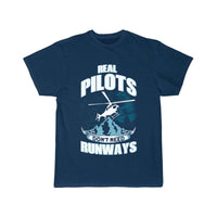 Thumbnail for Real Pilots Don't Need Runways T-SHIRT THE AV8R