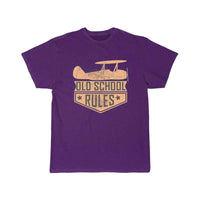 Thumbnail for old school rules (planes) T SHIRT THE AV8R