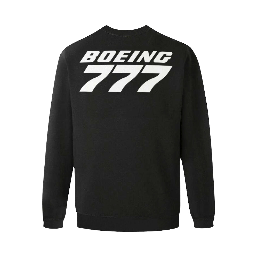 BOEING 777 Men's Oversized Fleece Crew Sweatshirt e-joyer