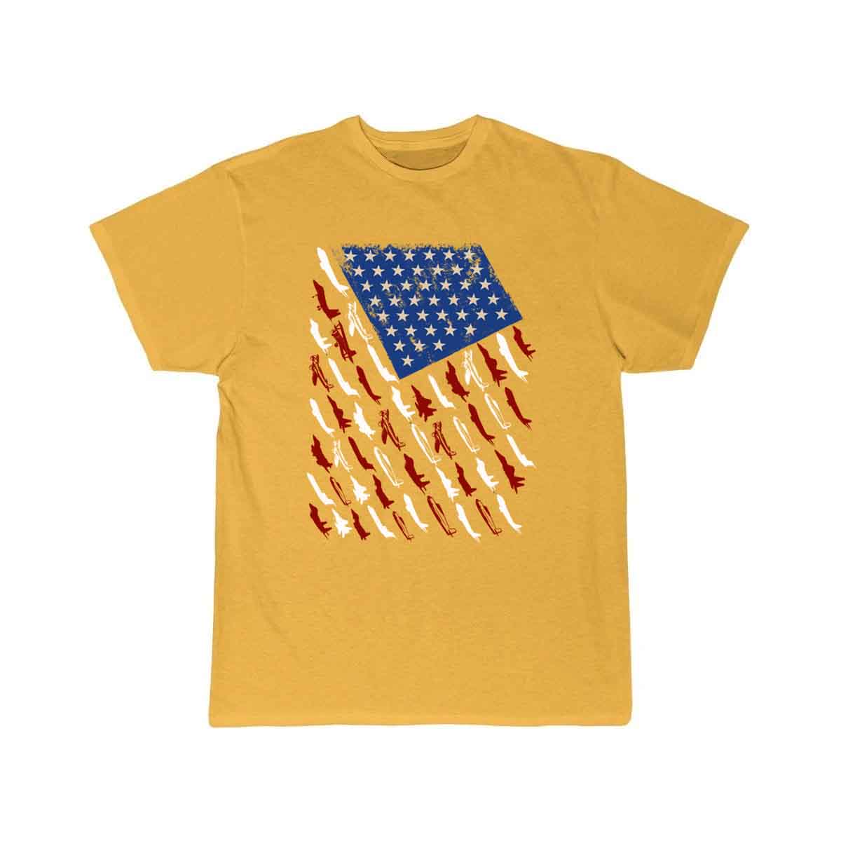 Pilot Airplane American Flag Vintage T-SHIRT THE AV8R