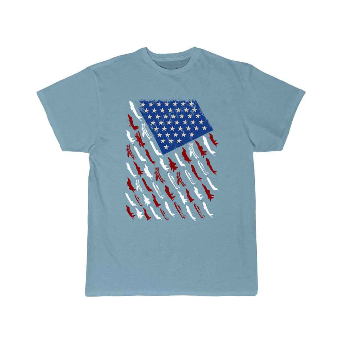 Pilot Airplane American Flag Vintage T-SHIRT THE AV8R