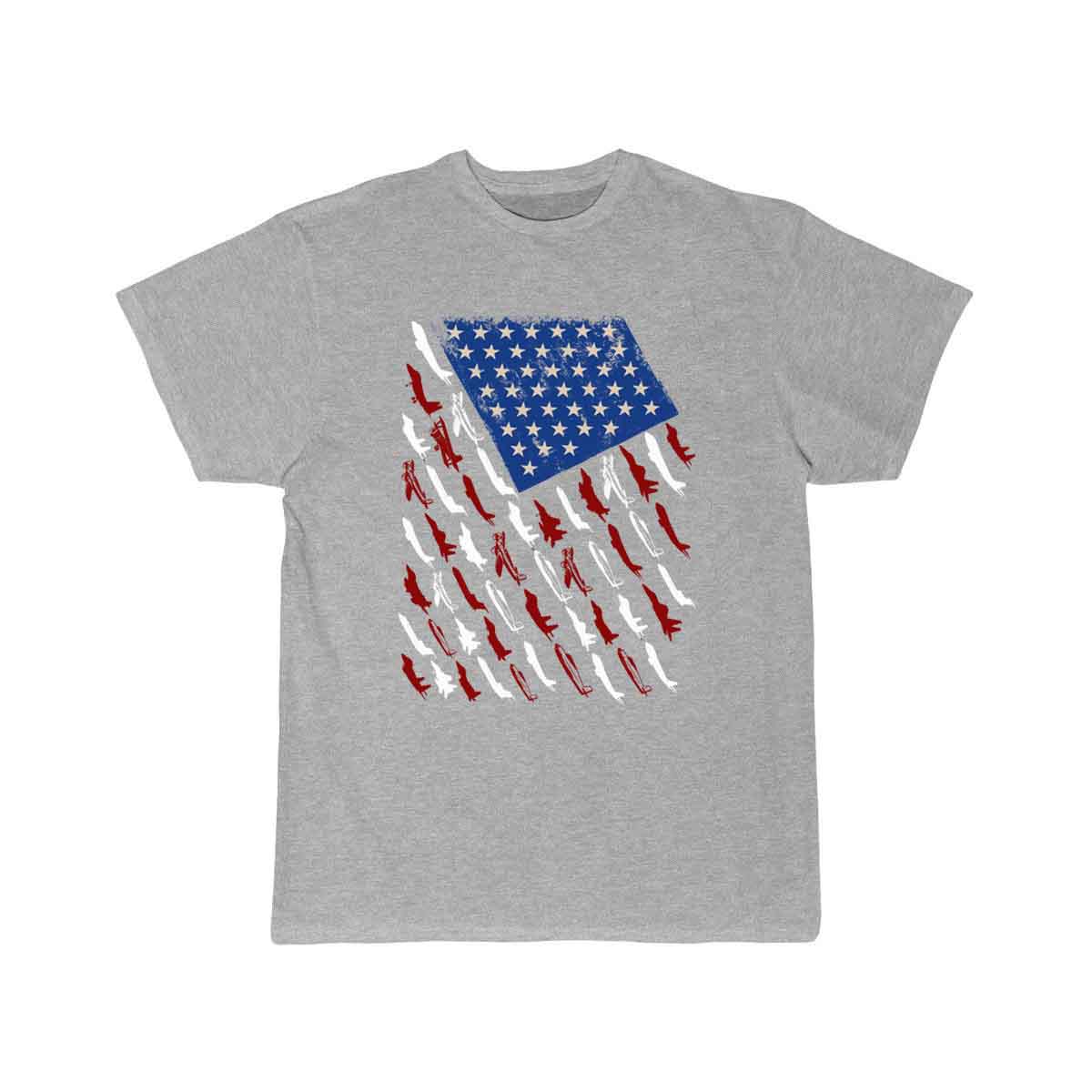 Pilot Airplane American Flag Vintage T-SHIRT THE AV8R