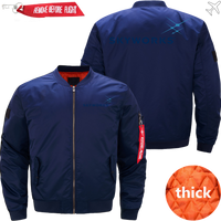 Thumbnail for SKYWORKS HELICOPTER LOGO BOMBER FLIGHT AVIATOR JACKET