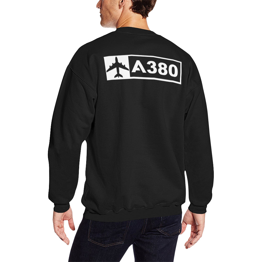 AIRBUS 380 Men's Oversized Fleece Crew Sweatshirt e-joyer