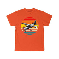 Thumbnail for Cessna 172 Skyhawk Airplane Retro Sunset T SHIRT THE AV8R