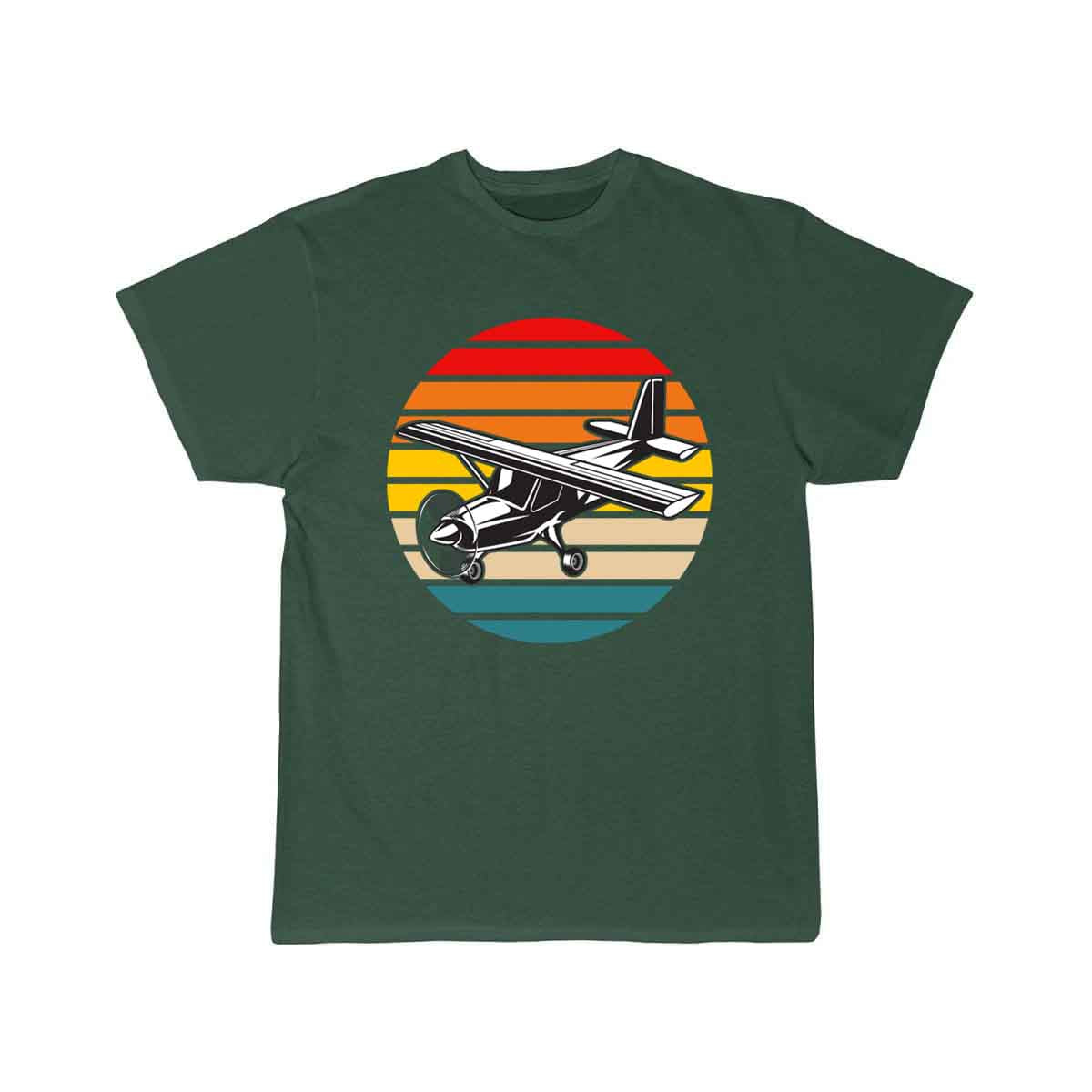 Cessna 172 Skyhawk Airplane Retro Sunset T SHIRT THE AV8R