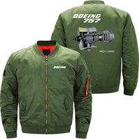 Thumbnail for Boeing 757 Ma-1 Bomber Jacket Flight Jacket Aviator Jacket THE AV8R