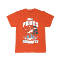 Thumbnail for Real Pilots Don't Need Runways T-SHIRT THE AV8R