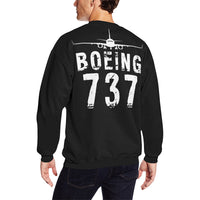 Thumbnail for BOEING 737 Men's Oversized Fleece Crew Sweatshirt e-joyer