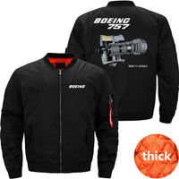 Thumbnail for Boeing 757 Ma-1 Bomber Jacket Flight Jacket Aviator Jacket THE AV8R