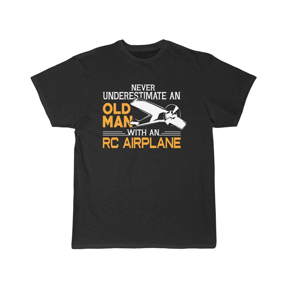 Old Man With An RC Airplane T-SHIRT THE AV8R