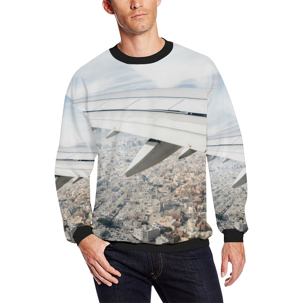 HOODIE - 134 Men's Oversized Fleece Crew Sweatshirt e-joyer