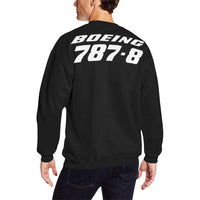 Thumbnail for BOEING 787-8 Men's Oversized Fleece Crew Sweatshirt e-joyer