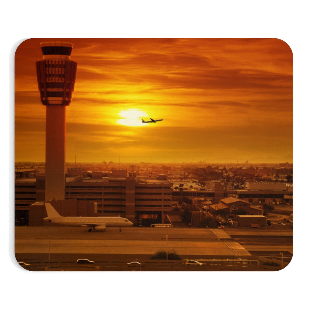 AVIATION EVENING  -  MOUSE PAD Printify