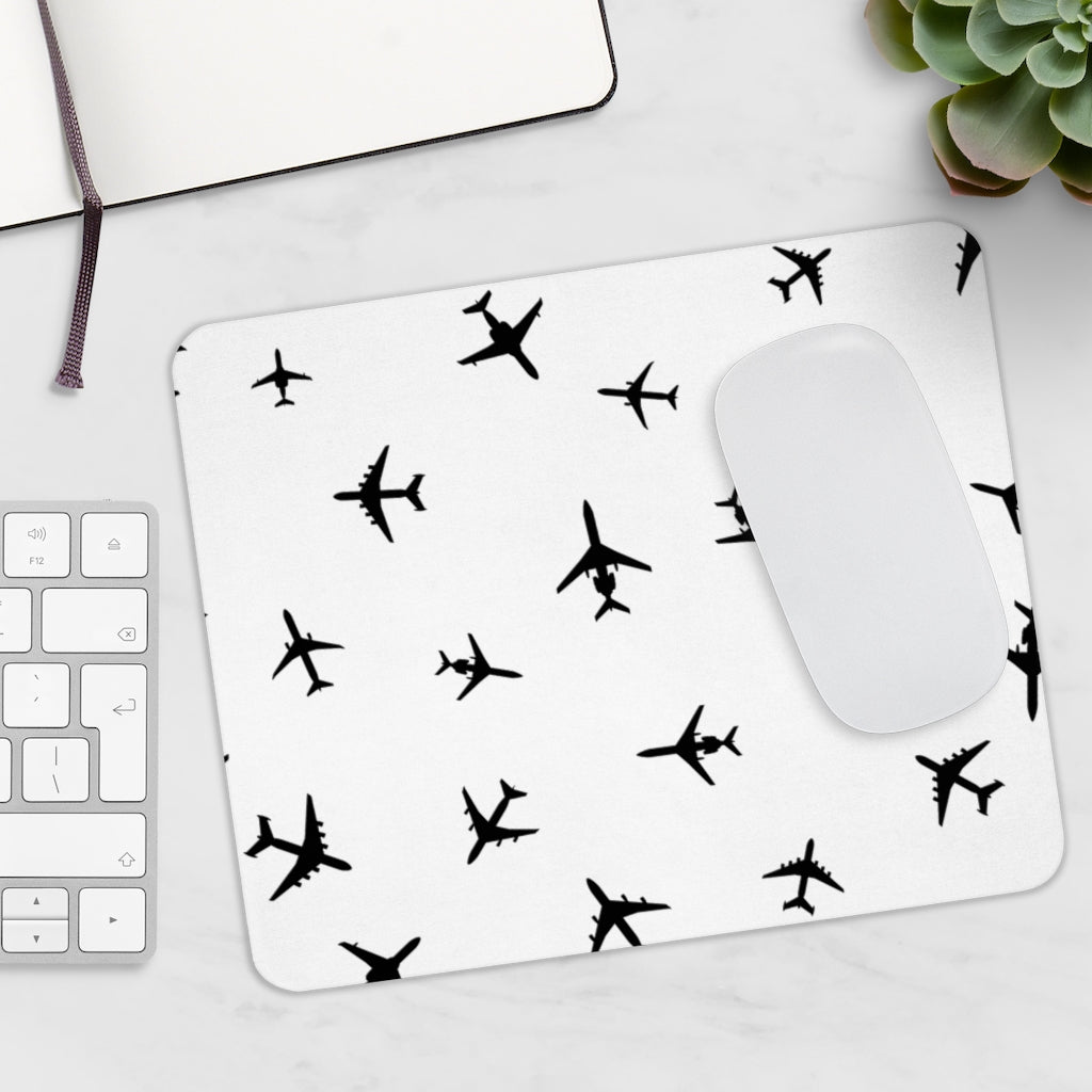 AIRPLANES BLACK  -  MOUSE PAD Printify