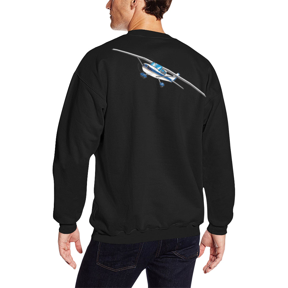 CESSNA Men's Oversized Fleece Crew Sweatshirt e-joyer